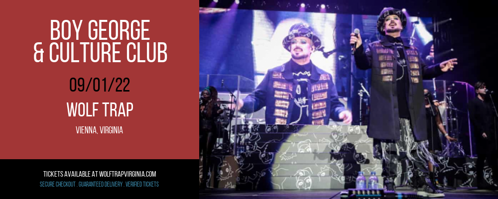 Boy George & Culture Club at Wolf Trap tickets Boy George & Culture Club at Wolf Trap