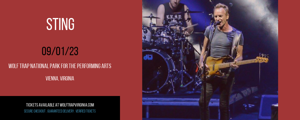 Sting at Wolf Trap tickets Sting at Wolf Trap