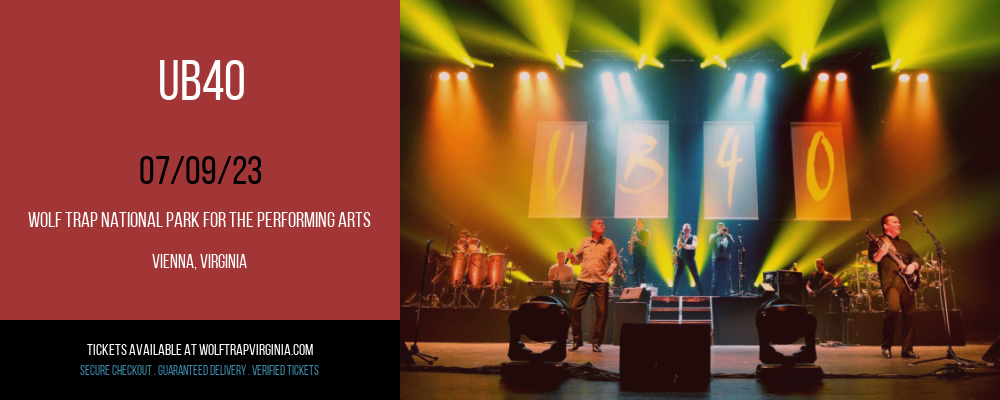 UB40 at Wolf Trap tickets UB40 at Wolf Trap