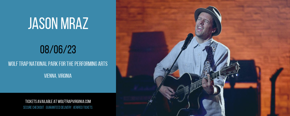 Jason Mraz at Wolf Trap tickets Jason Mraz at Wolf Trap