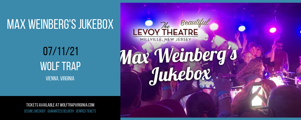 Max Weinberg's Jukebox at Wolf Trap tickets Max Weinberg's Jukebox at Wolf Trap