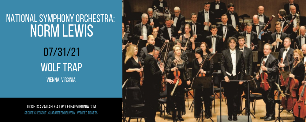 National Symphony Orchestra: Norm Lewis at Wolf Trap tickets National Symphony Orchestra: Norm Lewis at Wolf Trap