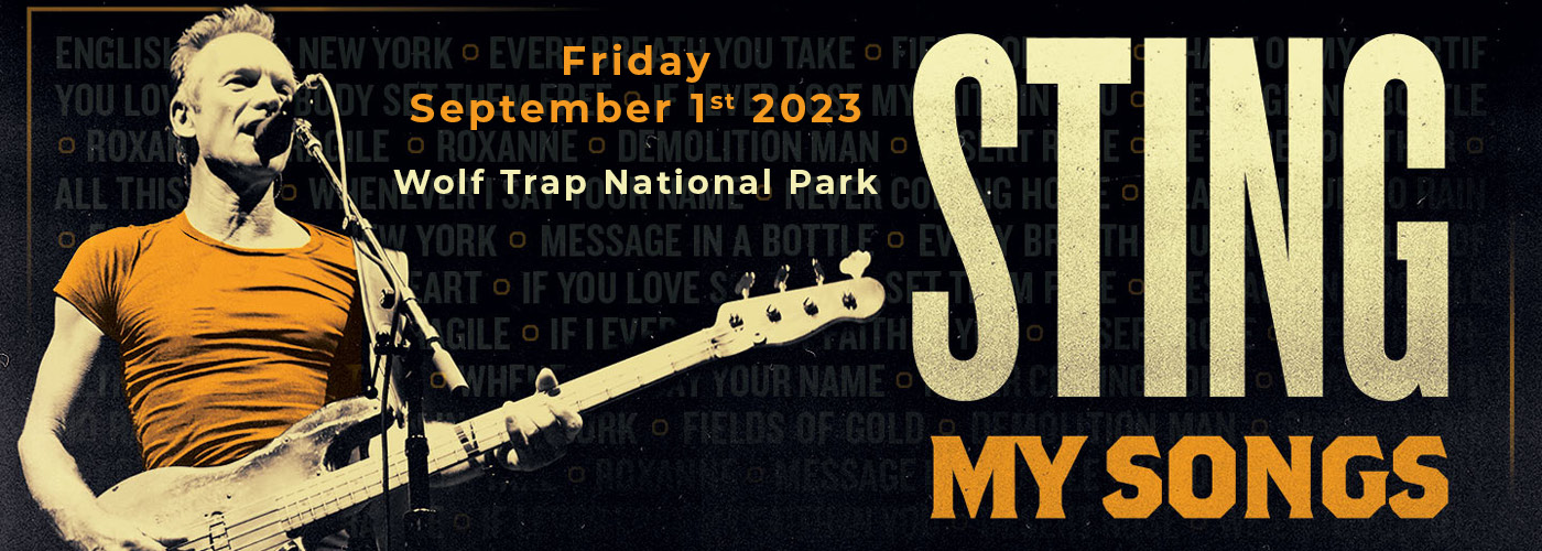Sting at Wolf Trap tickets Sting at Wolf Trap