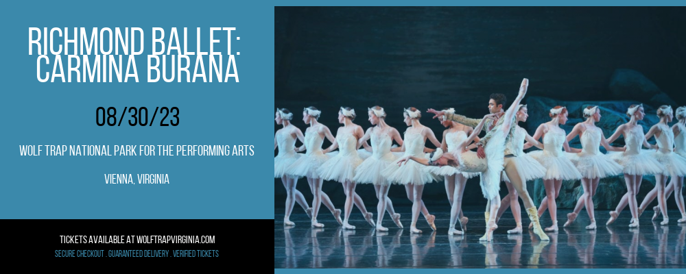 Richmond Ballet: Carmina Burana at Wolf Trap tickets Richmond Ballet: Carmina Burana at Wolf Trap