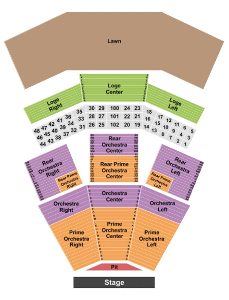 Wolf Trap Seating Chart